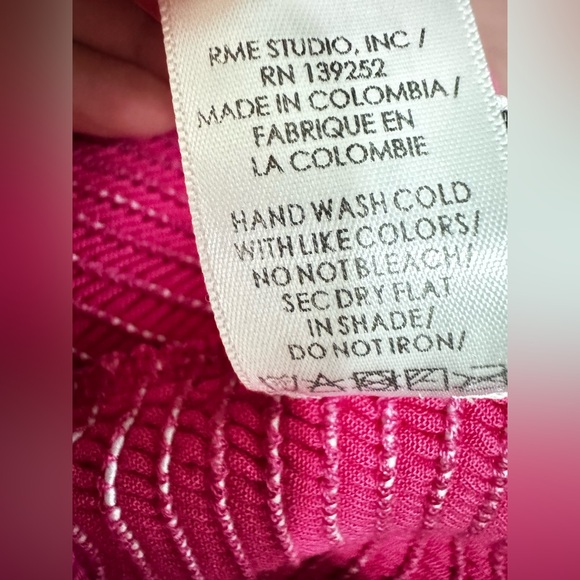 Peixoto 100% Rayon Fuchsia Lace Detail Top short Dress Size Medium. J-29 - Picture 15 of 16